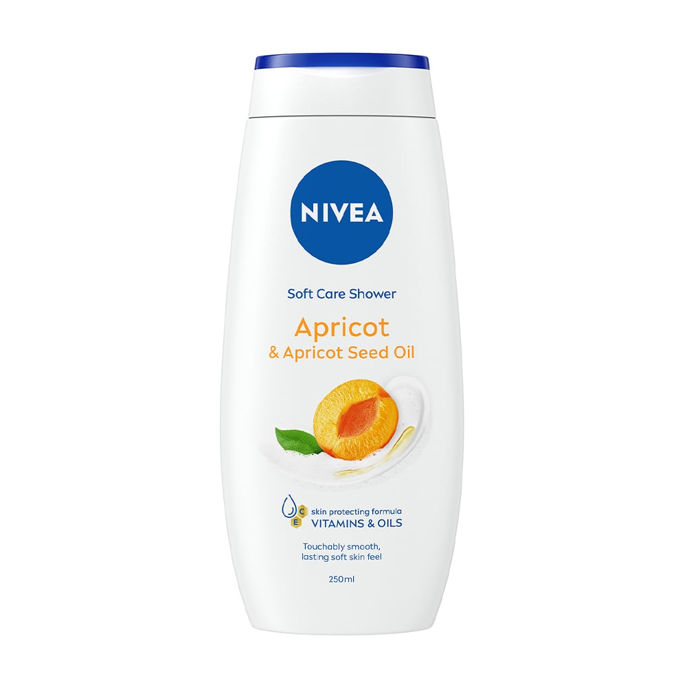 Гель-догляд для душу NIVEA Абрикос та олія абрикосових кісточок, 250 мл